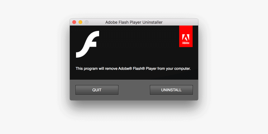 Adobe Flash Uninstaller Remove Flash Player Mac Hd Png Download Kindpng