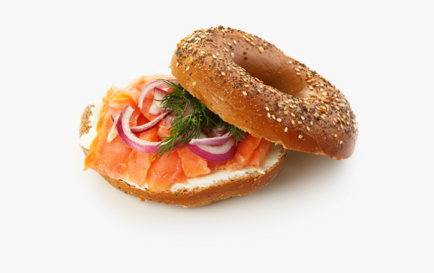 Smoked Salmon - Bagel And Lox Png, Transparent Png, Free Download