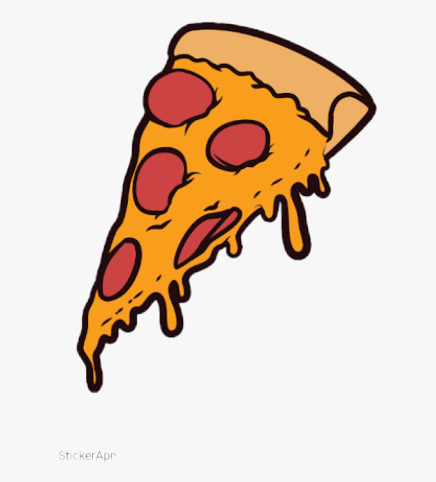 Tumblr Pizza - Stickers Pizza, HD Png Download, Free Download