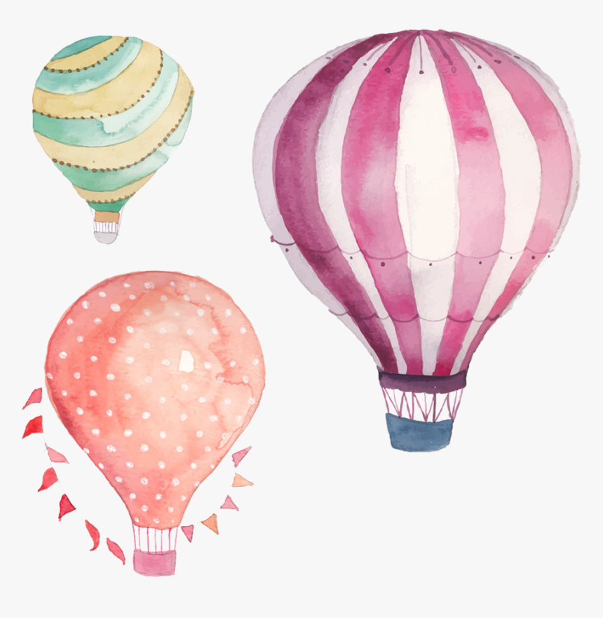 Balloon Png Image With Transparent Background - Hot Air Balloon Watercolor, Png Download, Free Download