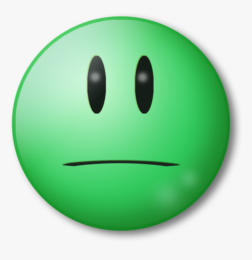 Green Indifferent Face, HD Png Download, Free Download