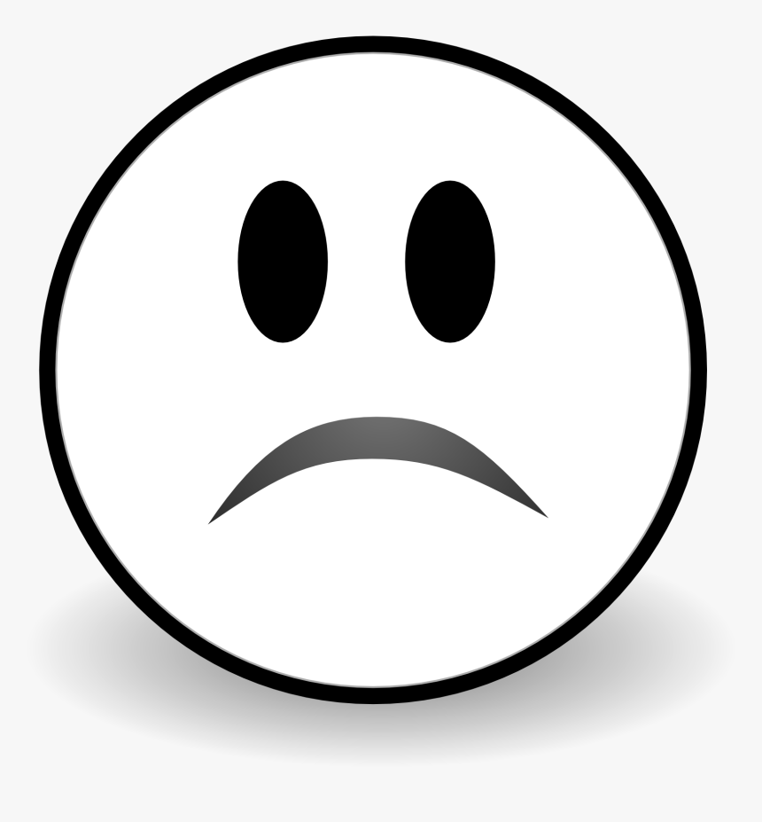 Clipart Disappointed Face - Sad Face Emoji Drawing, HD Png Download