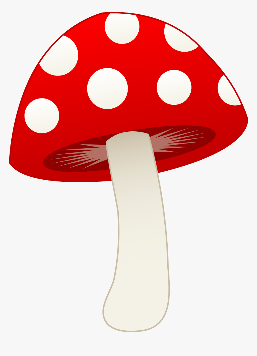 Red And White Mushroom - Mushroom Clipart, HD Png Download, Free Download
