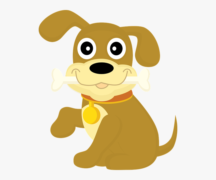 Dog, Doggie, Bone, Dog Collar, Cub, Puppy, Home, Cute - Desenho De Cachorro Em Png, Transparent Png, Free Download