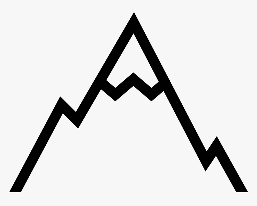 Mountain Icon Vector - Transparent Background Mountain Icon, HD Png Download, Free Download