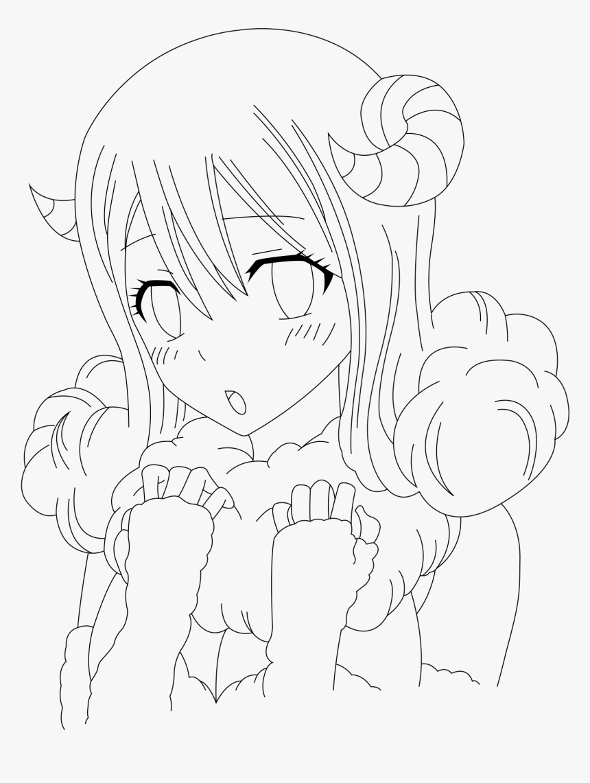 Png Black And White Stock Aries Drawing - Fairy Tail Aries Line Art, Transparent Png, Free Download