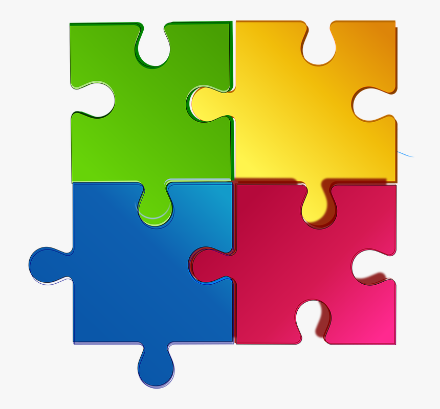 Jigsaw Puzzle, Game, Match, Puzzle, Jigsaw, Teamwork - Puzzle Pieces Put Together, HD Png Download, Free Download