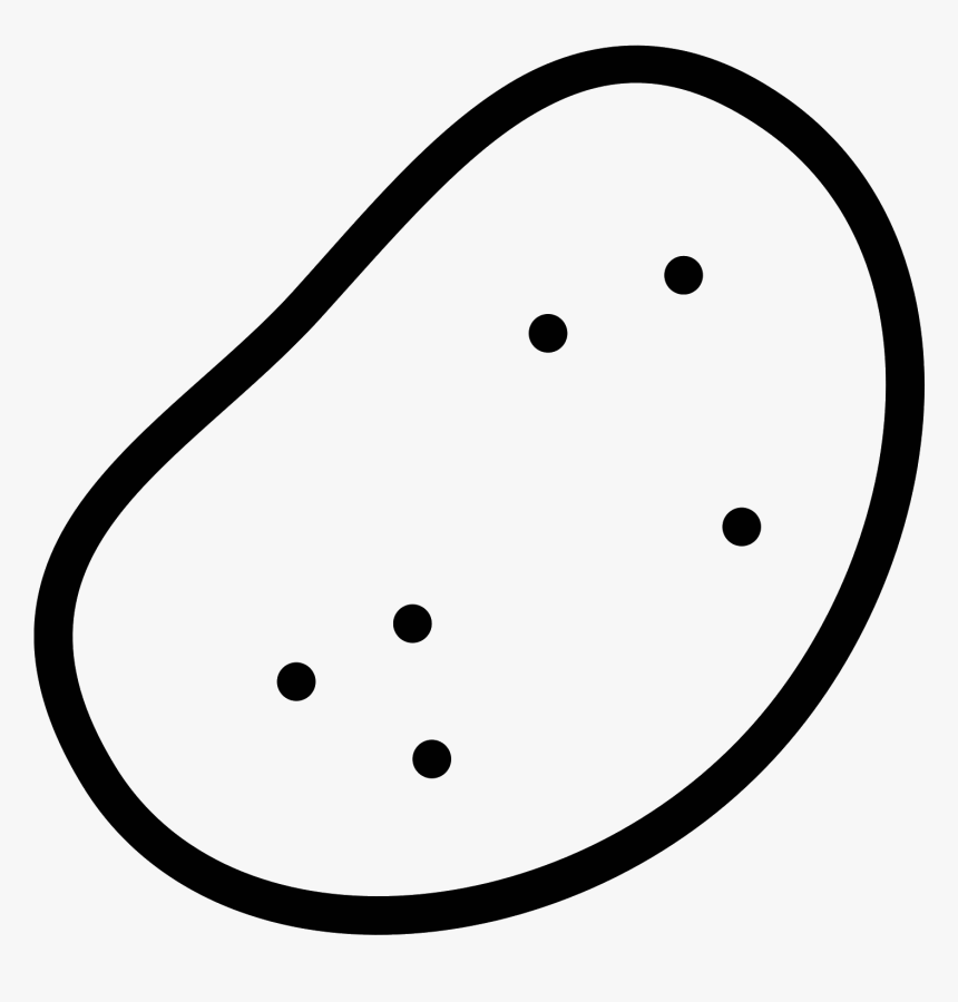 Image Black And White Stock Potato Icon Free Download - Pomme De Terre Icone, HD Png Download, Free Download