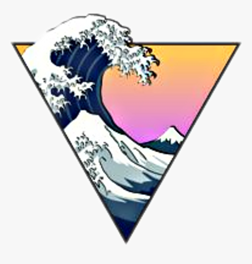 Transparent Hipster Clipart - Aesthetic The Great Wave, HD Png Download, Free Download