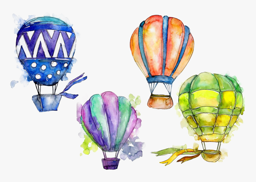 Hot Air Balloon Png - Colorful Hot Air Balloon, Transparent Png, Free Download