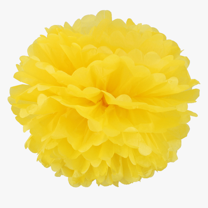 Tissue Pom Pom Yellow, HD Png Download, Free Download