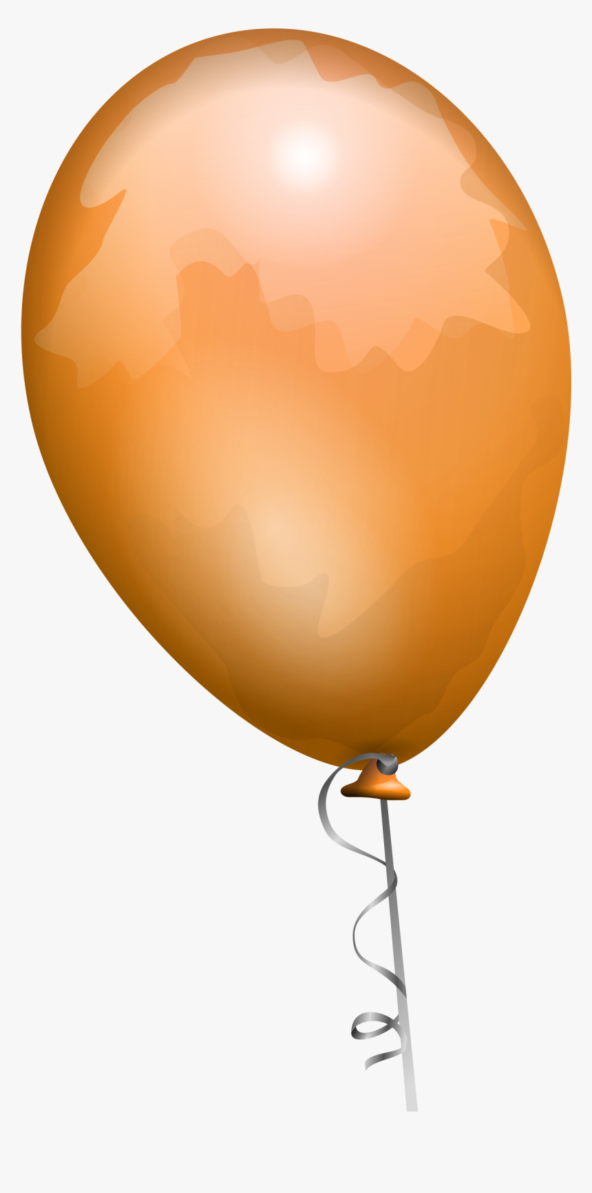 Orange Balloon Clip Arts - Balloon Clip Art, HD Png Download, Free Download