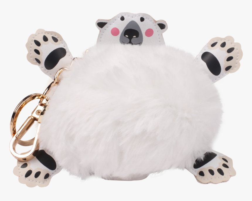 Polar Bear Pompom Power Bank - Stuffed Toy, HD Png Download, Free Download