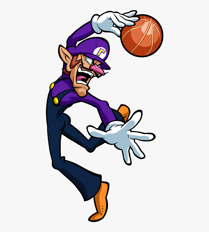 Jpg Library Library 3 On 3 Basketball Clipart - Mario Hoops 3 On 3 Waluigi, HD Png Download, Free Download