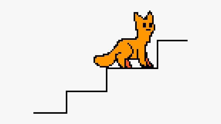 Cat On The Stairs Cartoon, HD Png Download, Free Download