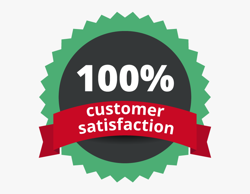 100% Customer Satisfaction - 100% Customer Satisfaction Logo Png, Transparent Png, Free Download