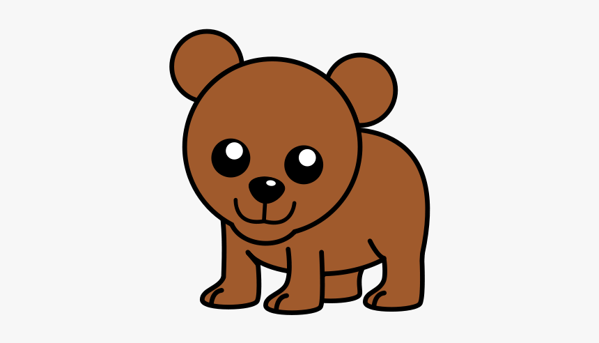 Bear Png Clip Arts - Brown Bear Drawing Easy, Transparent Png, Free Download