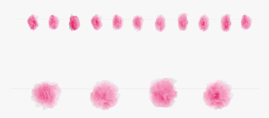 Tulle Pom Garland Pink, HD Png Download, Free Download
