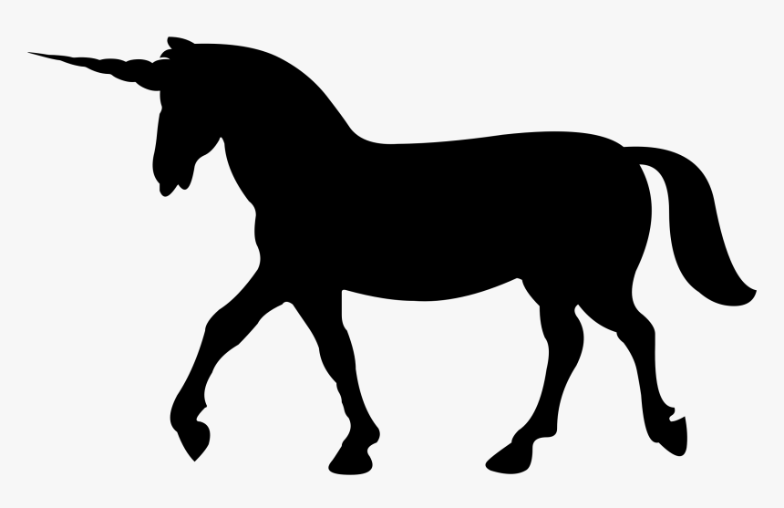 Unicorn Png Image - Big Unicorn Silhouette, Transparent Png, Free Download