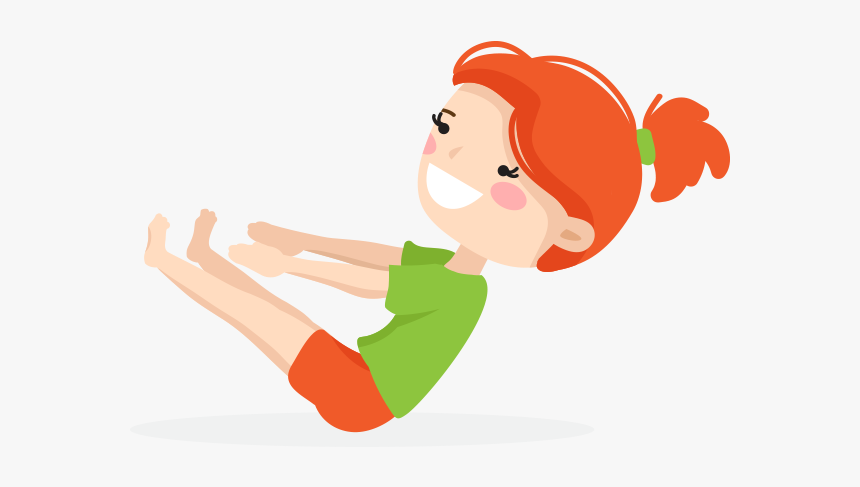 Kids Yoga Pose Sixteen - Cartoon, HD Png Download, Free Download