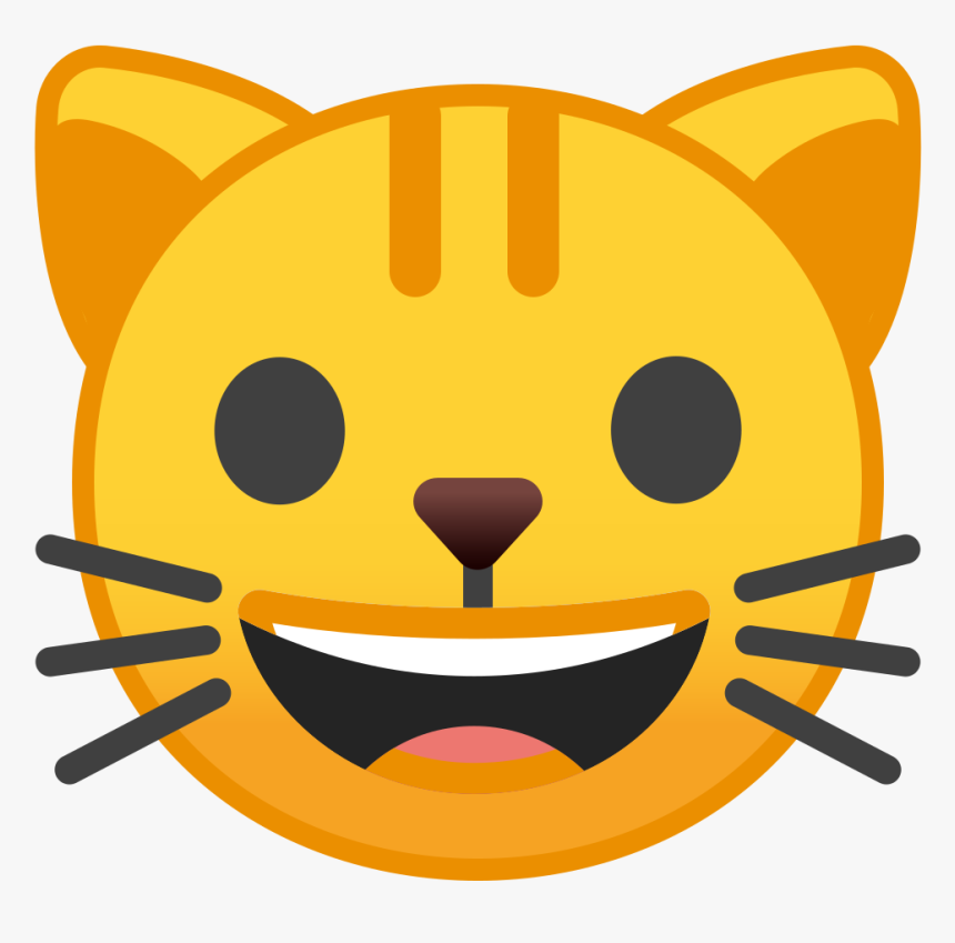 Cat Face Icon - Cat Smile Emoji, HD Png Download, Free Download