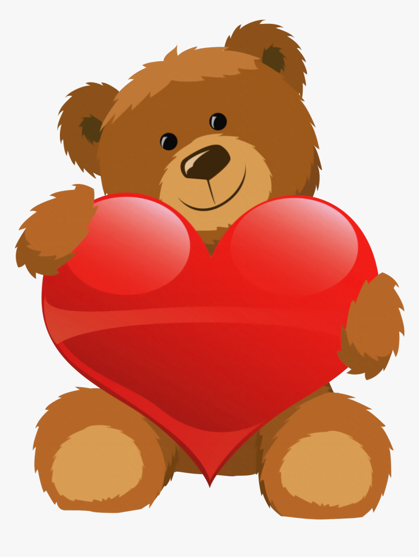 Cute Bear With Heart Png Clipart Pictureu200b Gallery - Clipart Teddy Bear Png, Transparent Png, Free Download