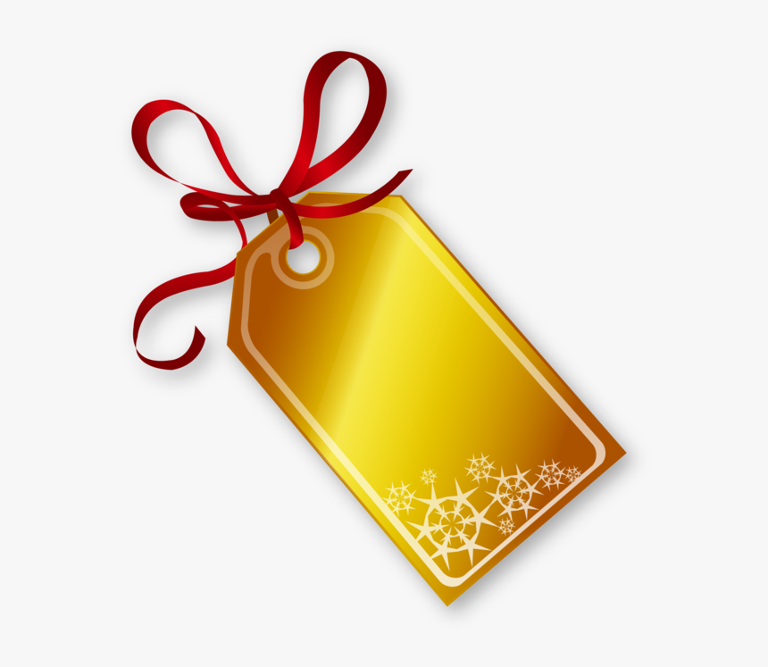 Transparent Red Tag Png - Gold Christmas Tag Png, Png Download, Free Download
