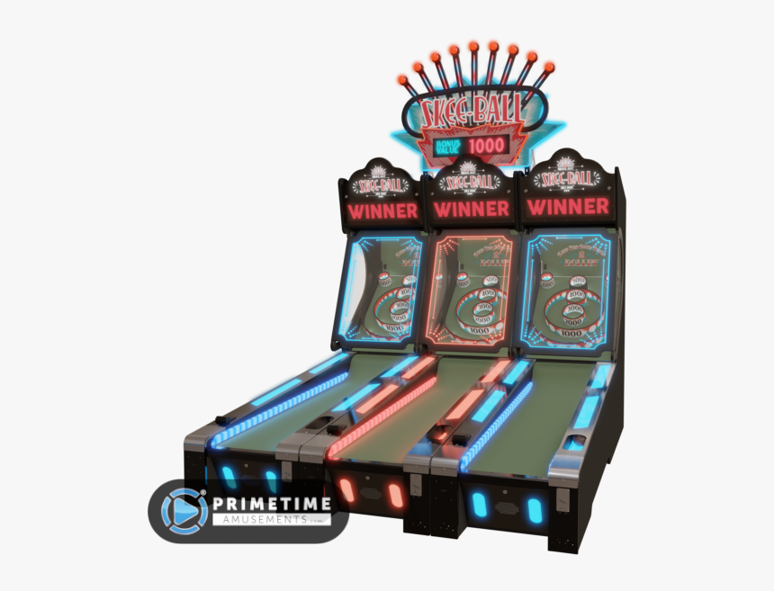 Skee-ball Glow By Bay Tek Entertainment - Video Game Arcade Cabinet, HD Png Download, Free Download