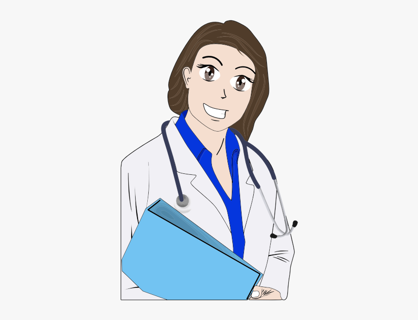 Cartoon Female Doctor - Girl Doctor Clipart Gif, HD Png Download, Free Download