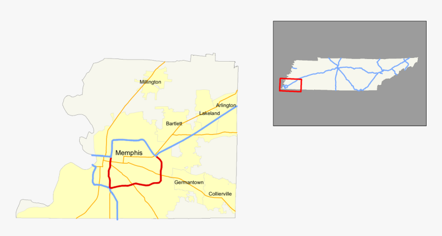 I-240 Tennessee - Map, HD Png Download, Free Download