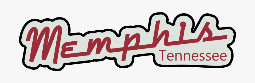 Memphis Tennessee Retro Sign Png Graphic Cave - Calligraphy, Transparent Png, Free Download