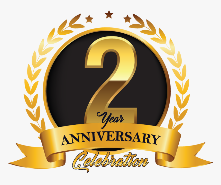 2nd Year Anniversary Graphic Leading Photograph - 2nd Anniversary Logo Png, Transparent Png, Free Download