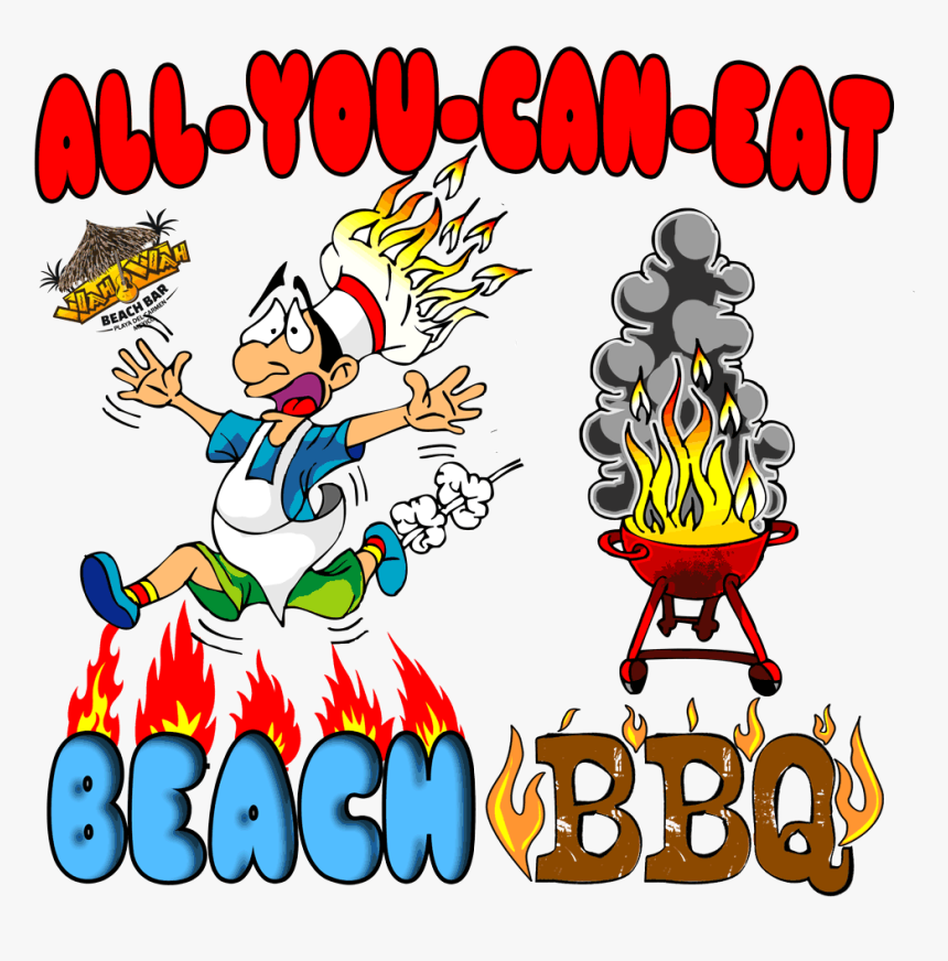 All You Can Eat International Beach Bbq & Buffet At - Barbecue, HD Png Download, Free Download