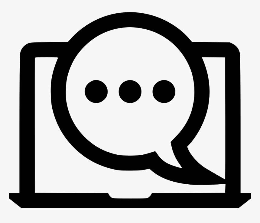 Chat Talk Laptop Seo Online - Smiley, HD Png Download, Free Download