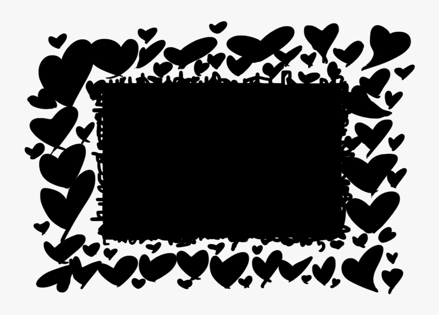 Scribbled Black Hearts Imvu Div Layout - Picture Frame, HD Png Download, Free Download
