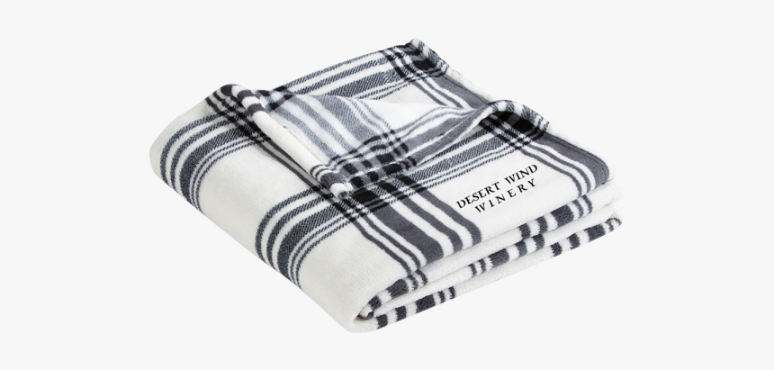 Port Authority Fleece Blanket - Port Authority Ultra Plush Blanket Black White Plaid, HD Png Download, Free Download