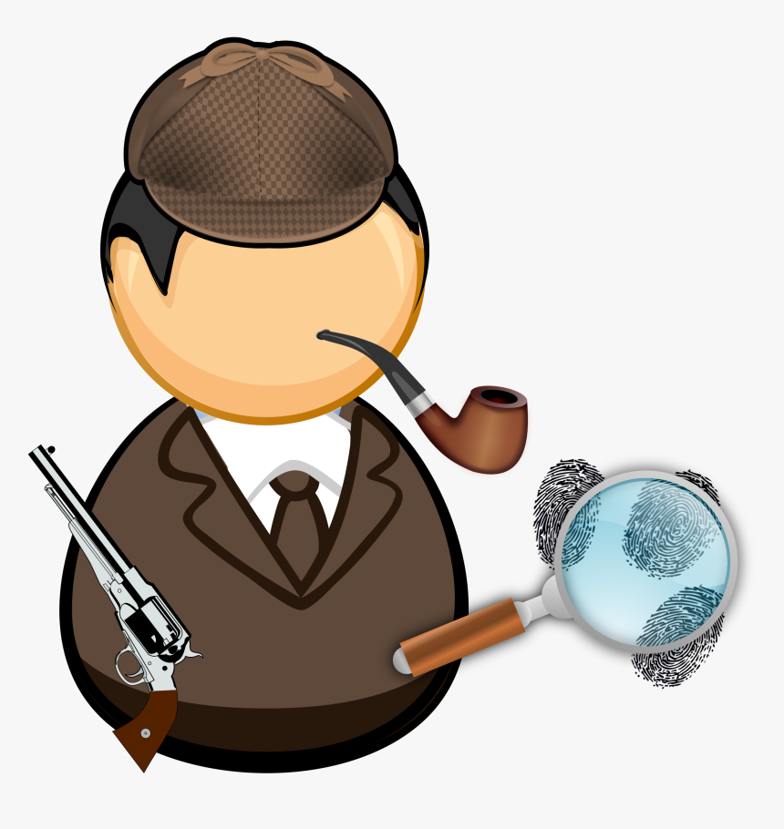 Cartoon Magnifying Glass Clipart Detectives, HD Png Download, Free Download
