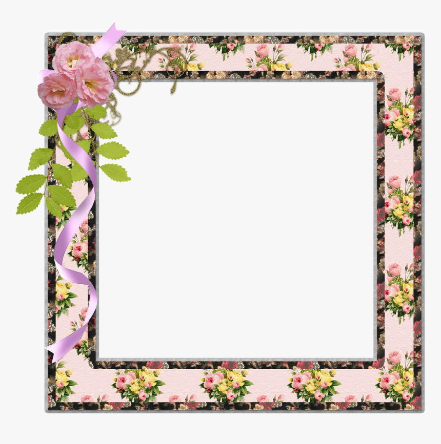 Transparent Paper Flowers Png - Picture Frame, Png Download, Free Download