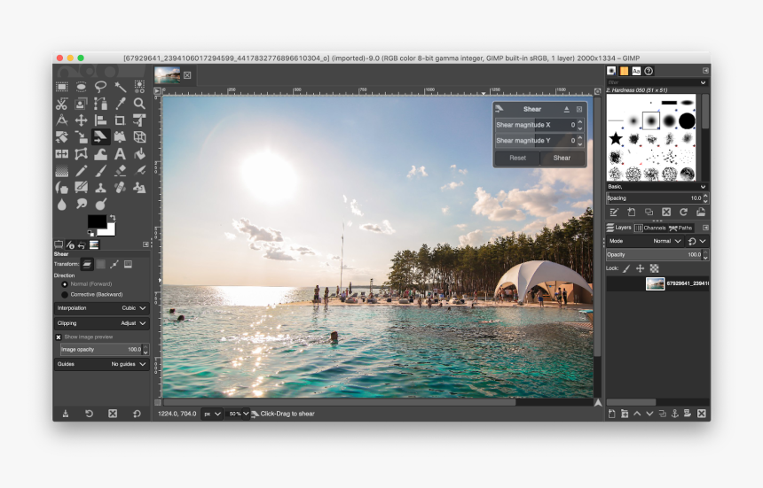 Gimp Photo Editing - Glimpse Fork Of Gimp, HD Png Download, Free Download