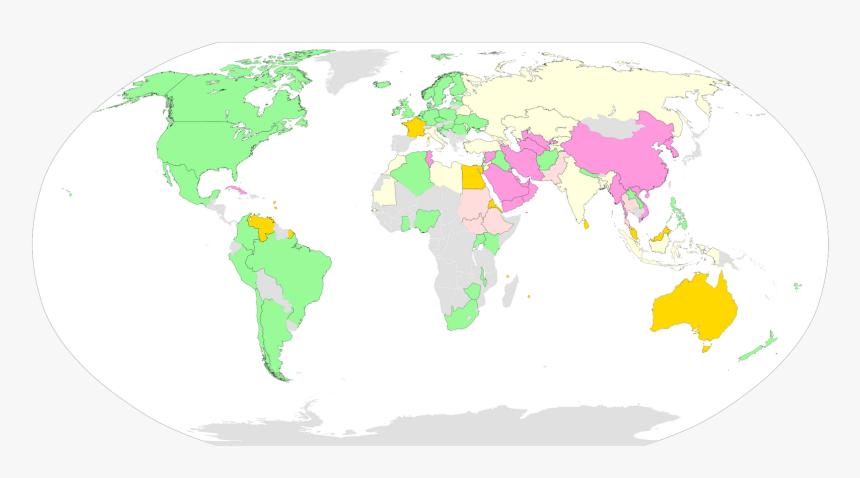 India And New Zealand Map Clipart , Png Download - World Map, Transparent Png, Free Download