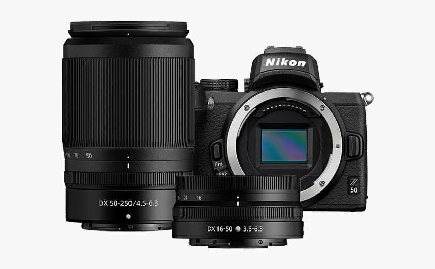 Nikon Z50 Two Lens Kit - Nikon Z50, HD Png Download, Free Download
