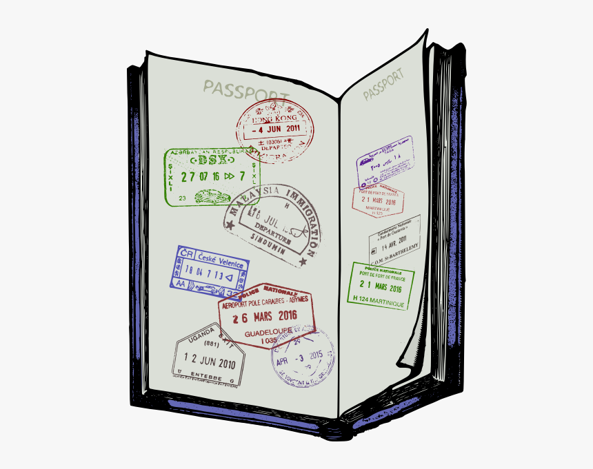 Open Passport - Passport Clipart, HD Png Download, Free Download