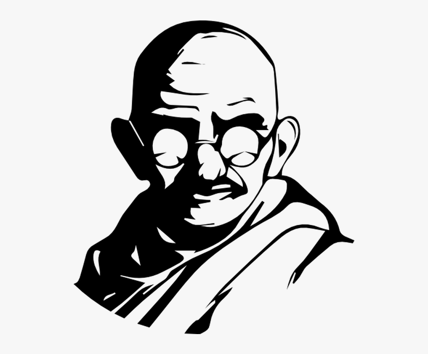 Sketch Mahatma Gandhi Png, Transparent Png, Free Download