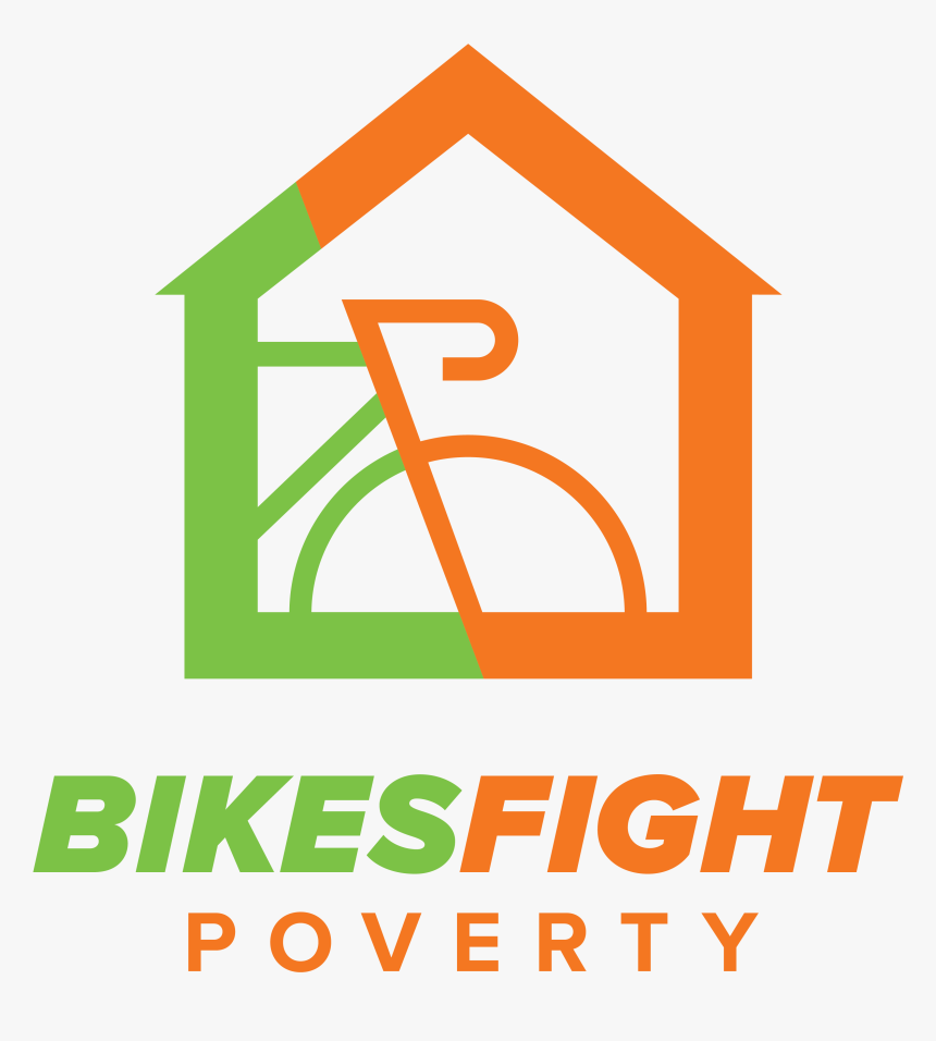 Bikes Fight Poverty Logo Centered - Graphic Design, HD Png Download, Free Download