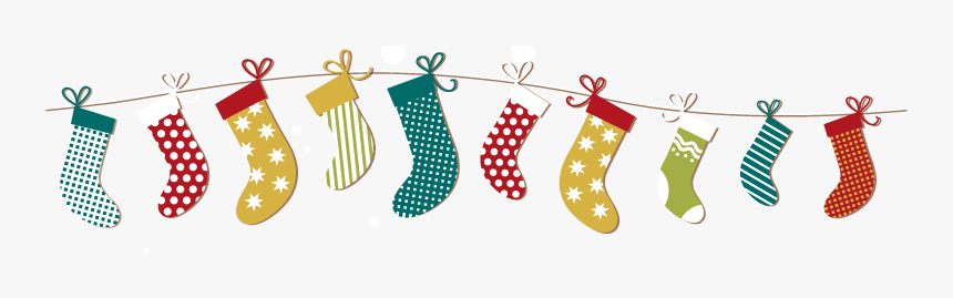 #christmas #christmaslights #lights #stockings #garland - Clipart Transparent Background Christmas Stockings, HD Png Download, Free Download