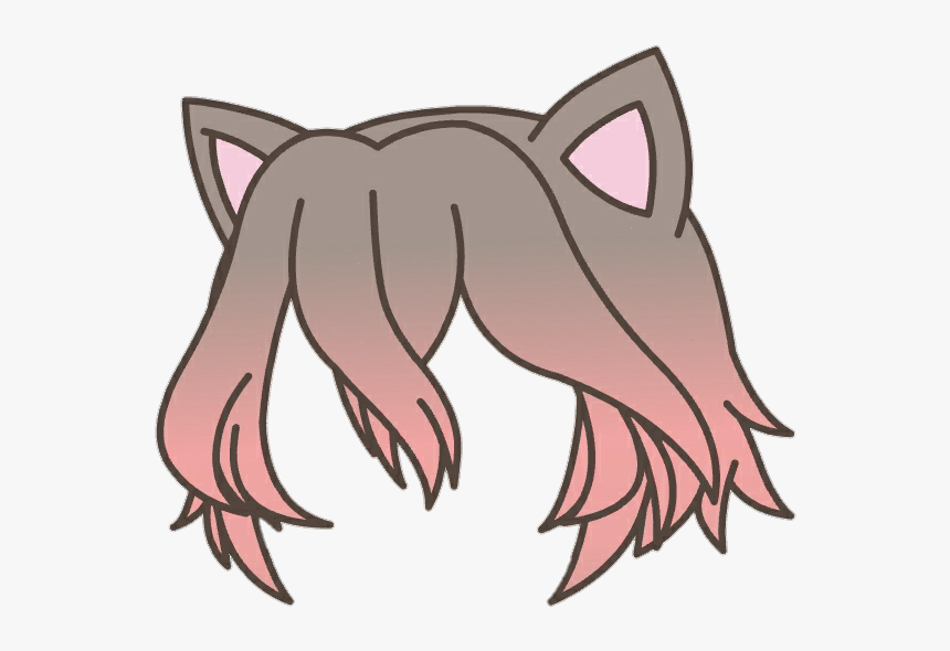 #hair #gacha #gachalife - Gacha Life Hair Png, Transparent Png, Free Download