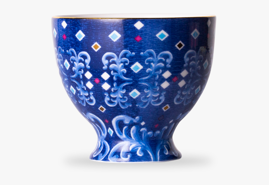 Eleganza Tea Cup Cobalt - Blue And White Porcelain, HD Png Download, Free Download