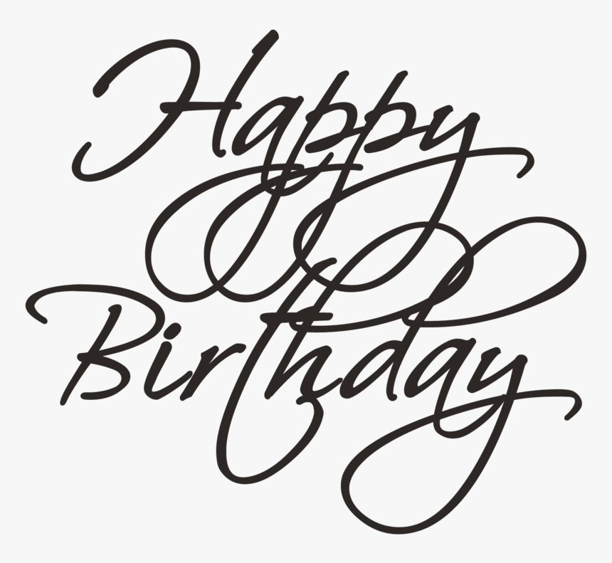 Bday - Happy Birthday Drawing Text, HD Png Download, Free Download