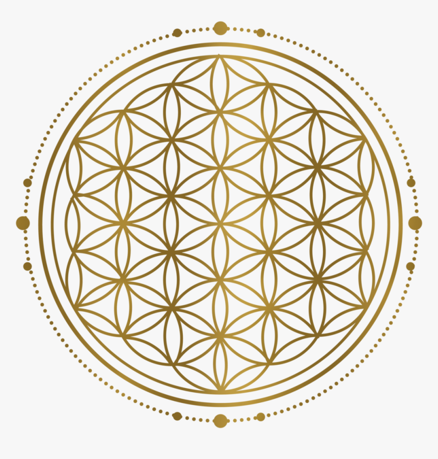 Black And White Flower Of Life, HD Png Download, Free Download