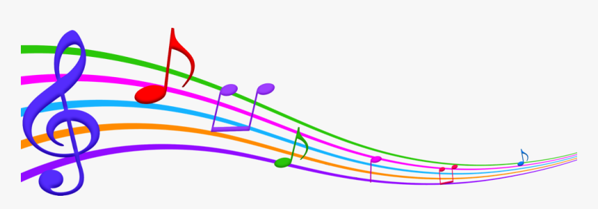 Colorful Music Notes - Music Clipart Png, Transparent Png, Free Download
